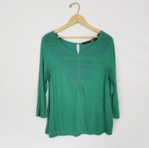 BKEred Medium Turquoise Green top